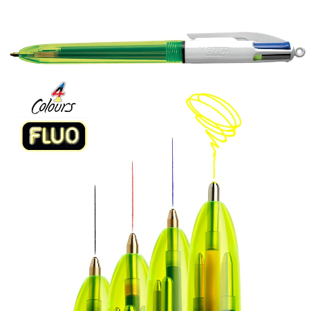 BIC 4COLOURS FLUO HEMIJSKA OLOVKA 4 BOJE FLUO