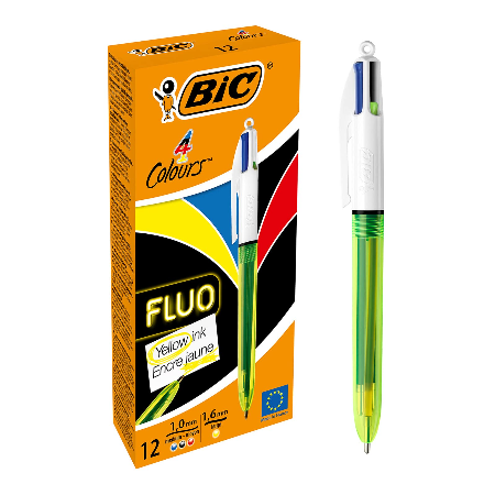 BIC 4COLOURS FLUO HEMIJSKA OLOVKA 4 BOJE FLUO