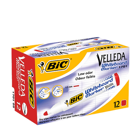 Bic crveni brisivi marker VELLEDA 1701