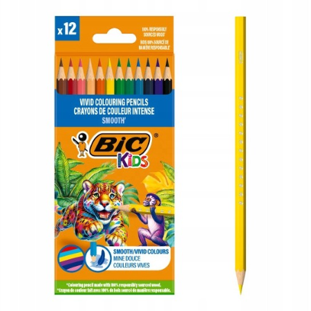 Bic drvene boje VIVID SMOOTH  ECO 1/12 