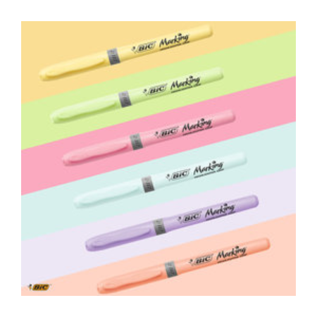 Bic highlighter grip pastel 12/1
