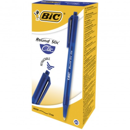 Bic ROUND STIC CLIC hemijska olovka plava