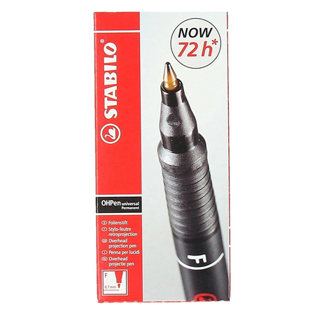 Stabilo OHP marker F crni
